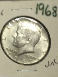 Kennedy Silver Half 1968 Frosty U N C