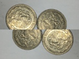 Mexico Vintage Peso Coins Lot 20 Pesos Diez Pesos And Un Pesos 10 Coins 1970s And 80s