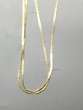 24kt gold Layered Vintage Necklace 16”