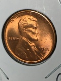 Lincoln Wheat Cent 1945 S Gem B U Red High Grade From Original bank wrapped roll