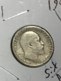 Six Pence Silver 1908 Great Britain