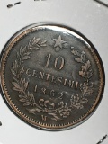 Italy 10 Centisimi High Grade Extra fine to A U Rare This Nice