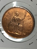 Large Penny 1964 C H  Uncirculated great Britain Nice Copper