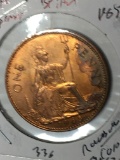 Large Penny Great Britain M S+++ C H  B U Colorful Toners 1965