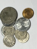 Mexico Vintage Pesos Lot Of 9 Coins 70s And 80s Dates