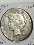Peace Silver Dollar 1922 S Better Date