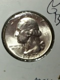 Washington Silver Quarter 1960 Gem B U High Grade Satin White M S+++++++