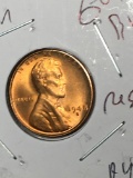 Wheat Cent 1948 S Gem B U Red High Grade From Original bank wrapped roll 