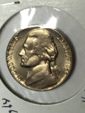 Jefferson Nickel 1955 D Off Struck Error Gem B U From Roll