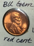 Lincoln Cent 1964 D Gem B U Red Mega High Grade