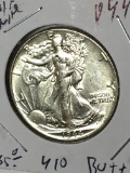 Walking Liberty Silver Half 1944 Frosty White Uncirculated   B U+++