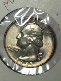 Washington Silver Quarter 1955 Gem B U High Grade From Original bank wrapped roll