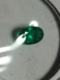 Emerald Natural Columbian Green .82ct Oval Cut Top A A A Quality $$$