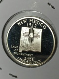 Washington State Quarter 2008 Proof Silver New Mexico 90 % U D M
