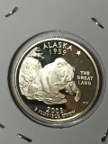 Washington State Quarter 2008 Proof U D M Silver Alaska 90%