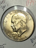 Eisenhower Silver Dollar 1974 S/ S Uncirculated+ Frosty 40% Silver Dollar