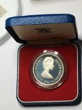 Queens Jubilee Silver Proof Saint Helena Coin 1977 Rare .925 Silver Retail Over $150 In Original Box