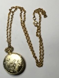 Chateau Vintage 24kt Gold Layered Pocket Watch Great Condition