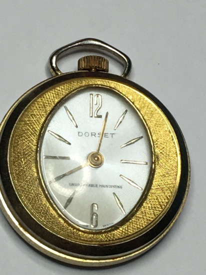 Dorset Vintage Gold And Silver Pocket Watch