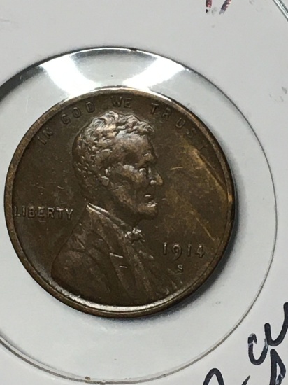 Lincoln Wheat Cent 1914 S