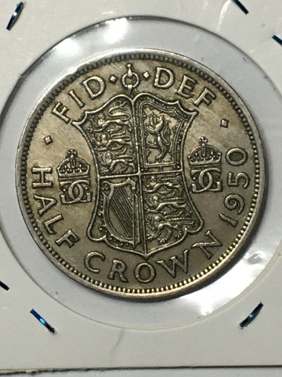 British Half Crown 1950