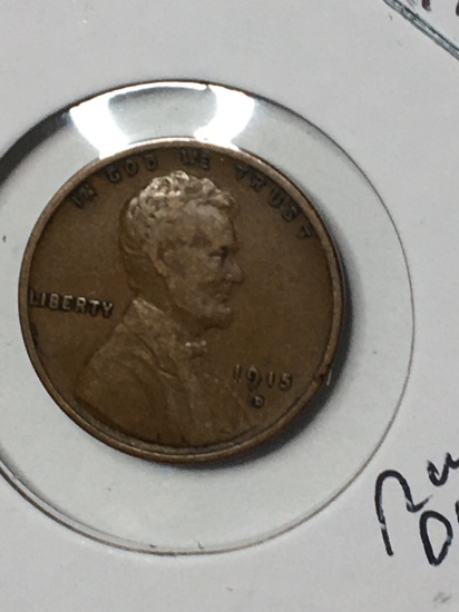 Lincoln Wheat Cent 1915 D 