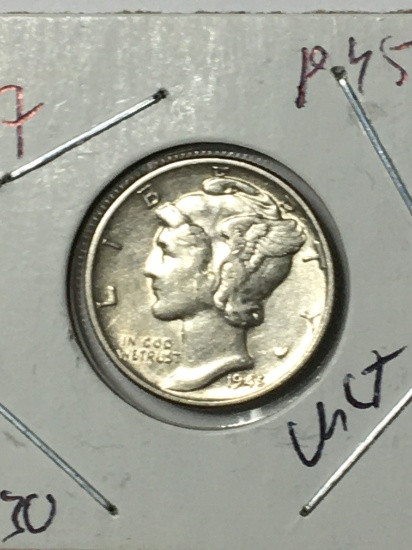 Mercury Silver Dime 1945