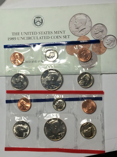 U S A Mint Set 1989 10 Coins P And D 