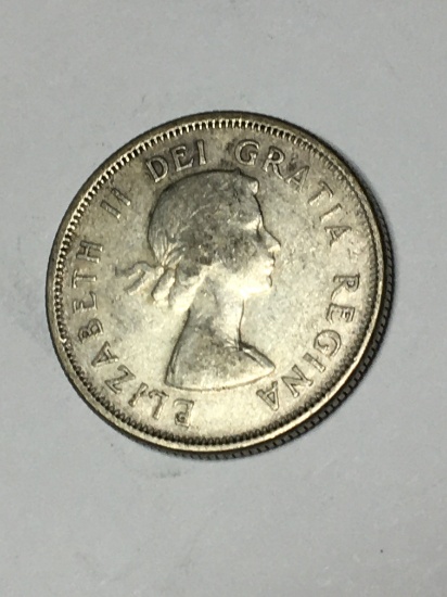 Canada Silver Quarter 1955
