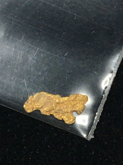 Gold Nugget Alaskan Yellow 20 Kt+ .12 Grams