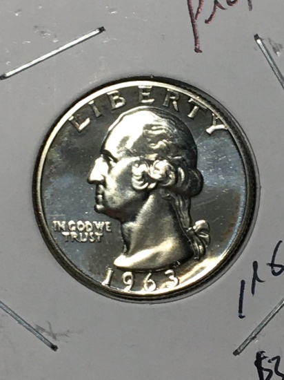 Washington Silver Quarter 1963