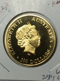 24 Kt Gold Layered Australian Kangaroo Replica Coin