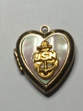 U S Navy Vintage Gold Locket