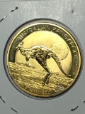 24 Kt Gold Layered Australian Kangaroo Replica Coin