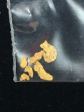 Gold Nugget Lot Alaskan 20 Kt+ .115 Grams Nice Yellows