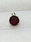 Ruby 10 Kt Yellow Gold Pendant Pure 10 Kt With Natural Top End Madagascar Red Ruby 1.5+ Cts!