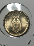 Silver 20 Cetnavos U S A Filipines 1944 D 