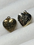 18kt Gold Plated Vintage Heart Lockets