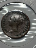 British Half Farthing Coin 1844