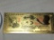 $2.00 24k Gold Plated Boston Continental National Bank Bill