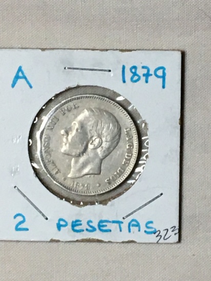 1879 Spain 2 Pesetas