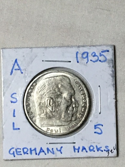 1935 German 5 Marks