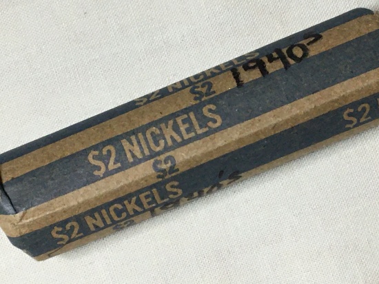 Roll 1940- 1949 Jefferson Nickels
