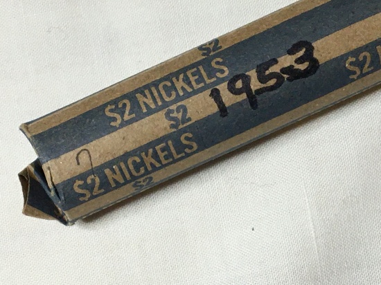 Roll Of 1953 Jefferson Nickels