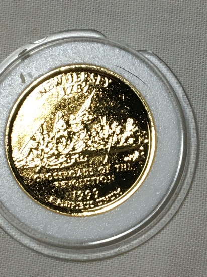 1999 P New Jersey Gold Plated Statehood Quarter