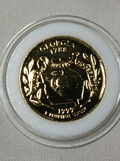 1999 P Georgia Gold Plated Statehood Quarter
