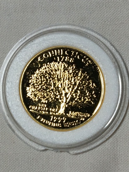 1999 P Connecticut Gold Plated Statehood Quarter
