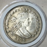 1795 Silver Round Trade Dollar Design Liberty Coin