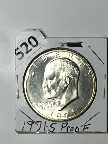 1971 S B U C Eisenhower Silver Dollar 
