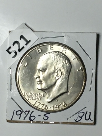 1976 S B U C Eisenhower Silver Dollar